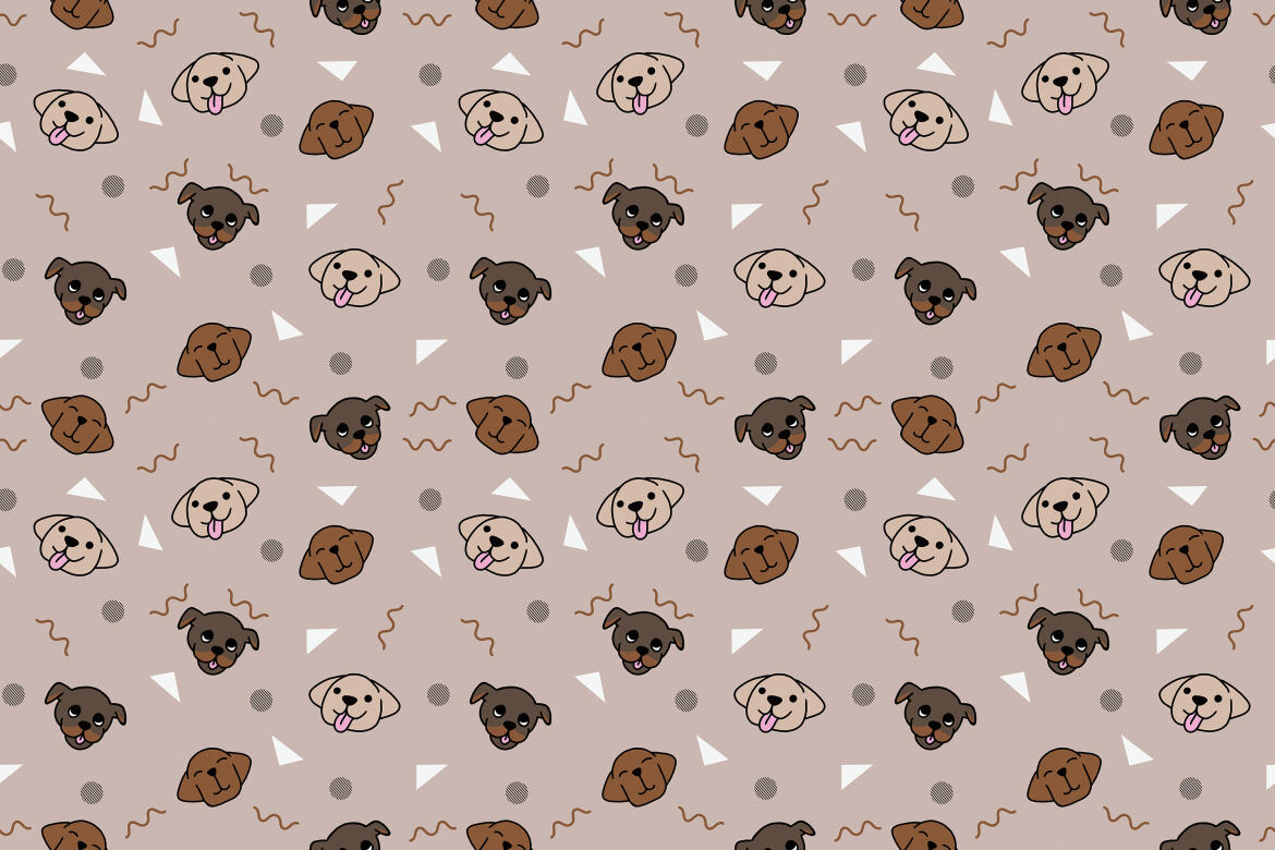 Dog Puppies - FREE Seamless Patterns - view 5