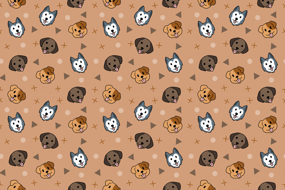 Dog Puppies - FREE Seamless Patterns - view 6