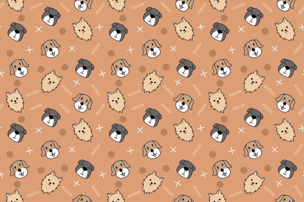 Dog Puppies - FREE Seamless Patterns - view 7