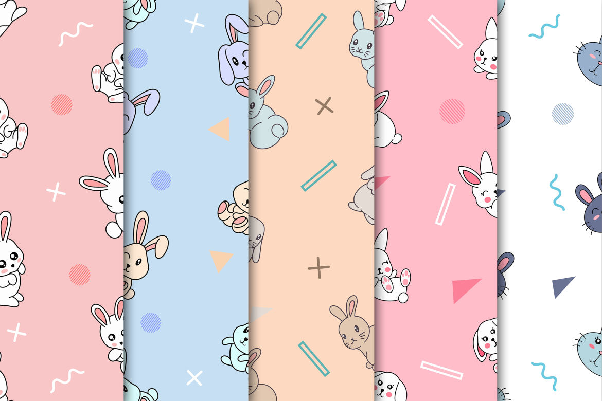 Bunny Rabbit - FREE Seamless Patterns alternate