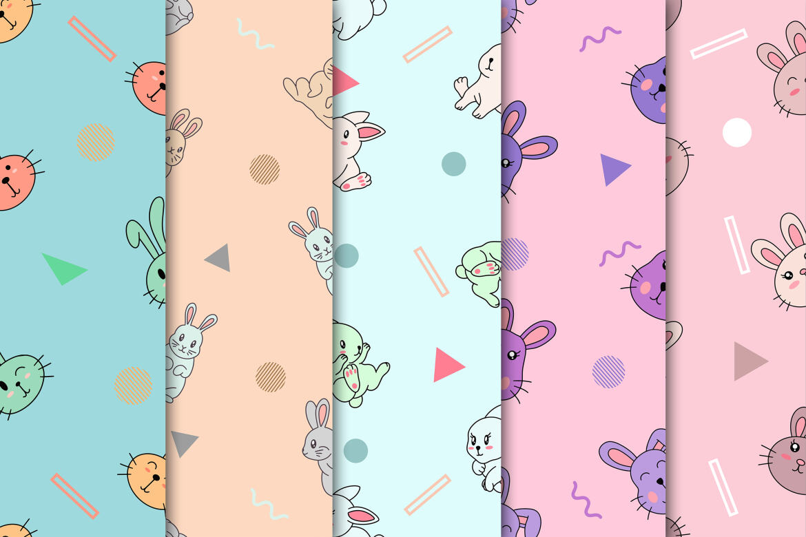 Bunny Rabbit - FREE Seamless Patterns - view 3