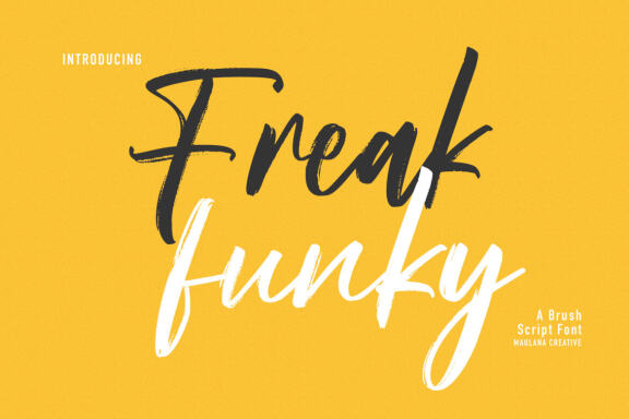 Freak Funky FREE Brush Script