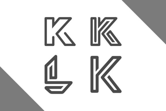 K SL OUTLINE - Free Logo Shapes