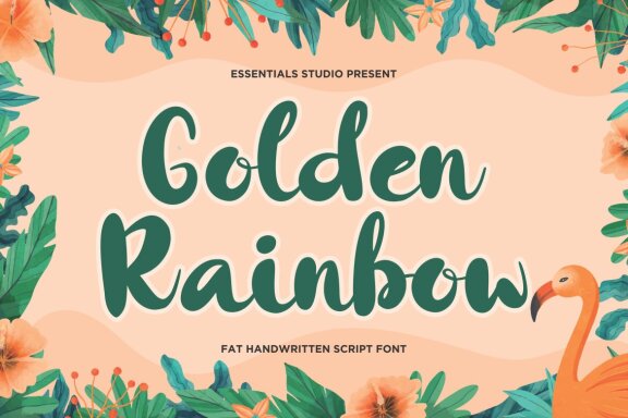 Golden Rainbow - FREE Font
