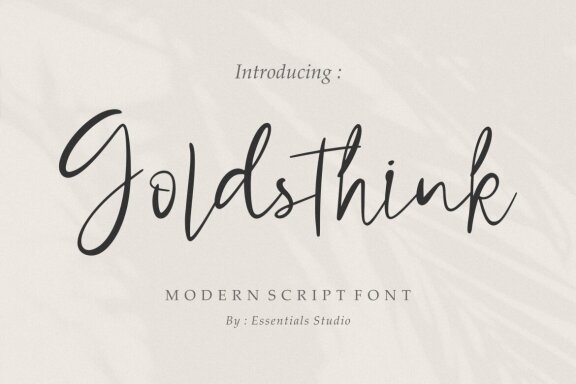 Goldsthink - FREE Font