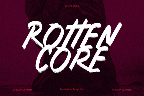 Rotten Core FREE Brush Font