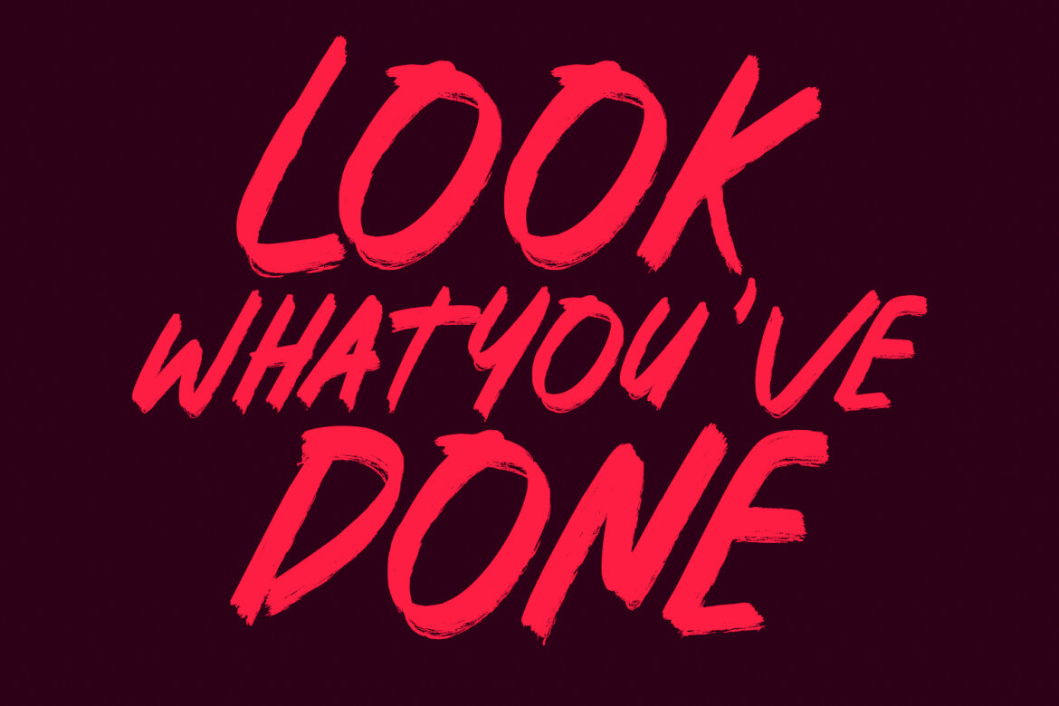 Rotten Core FREE Brush Font - view 3