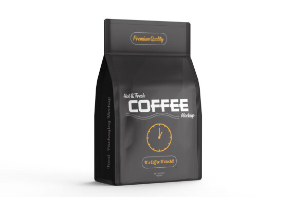 Matte Coffee Bag - FREE Mockup
