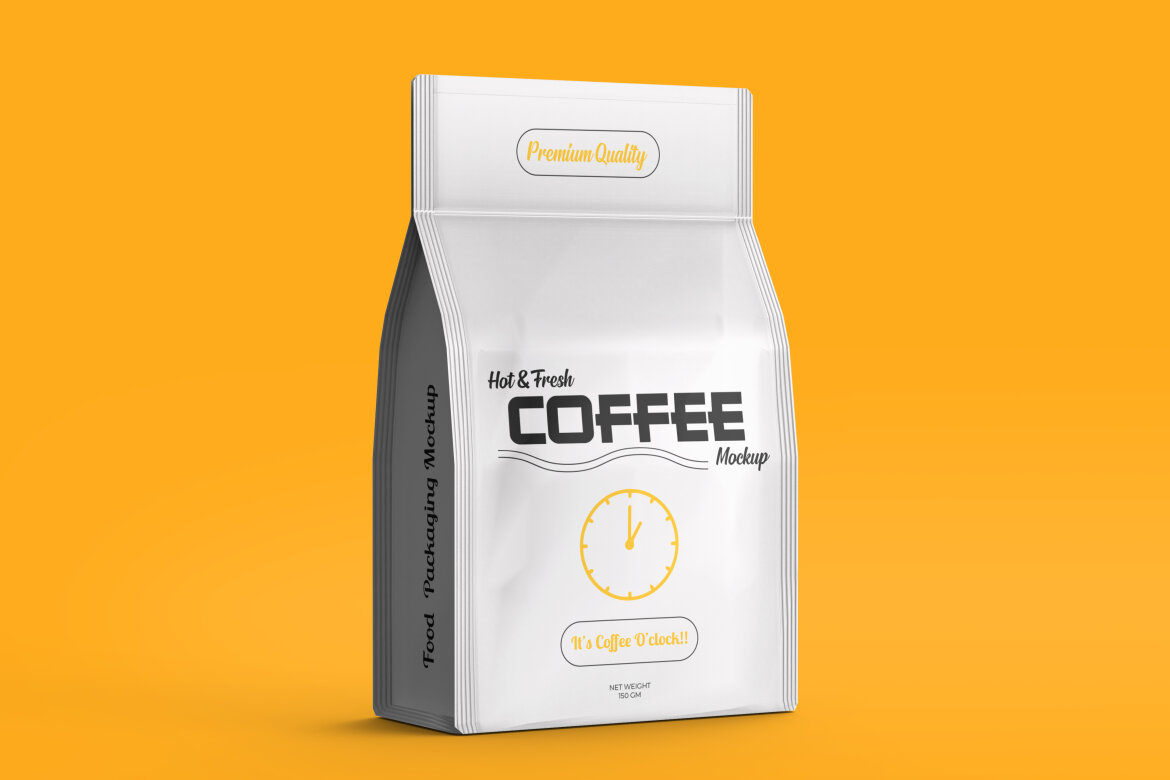 Matte Coffee Bag - FREE Mockup - view 3