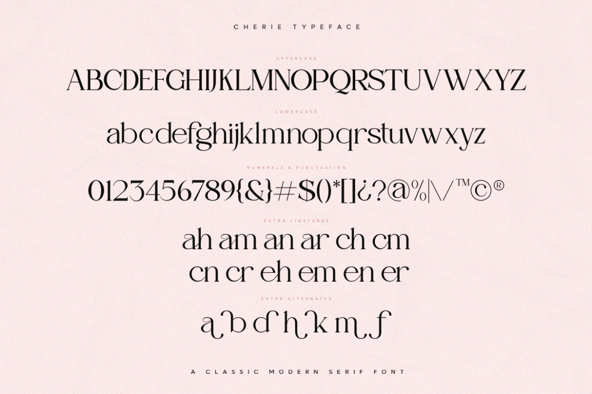 Cherie FREE Demo Font - view 11