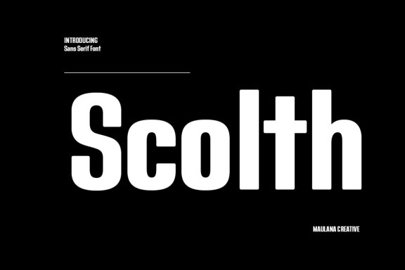 Scolth Sans Serif FREE Font