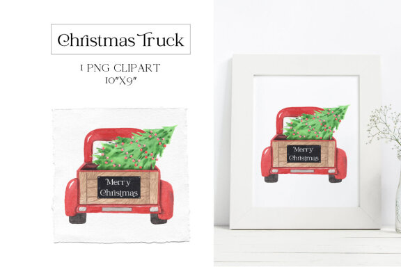 Christmas Truck FREE Sublimation