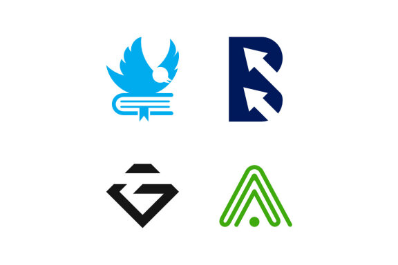 B A G Bird Book - Free Logo Shapes