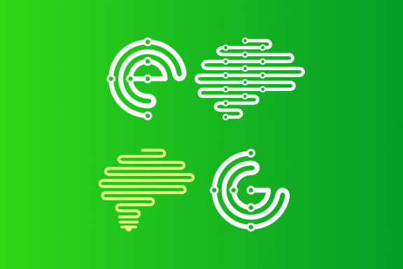 E G Brain electric - Free Logo Shapes