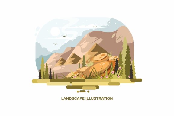 Landscape FREE Illustration Vector