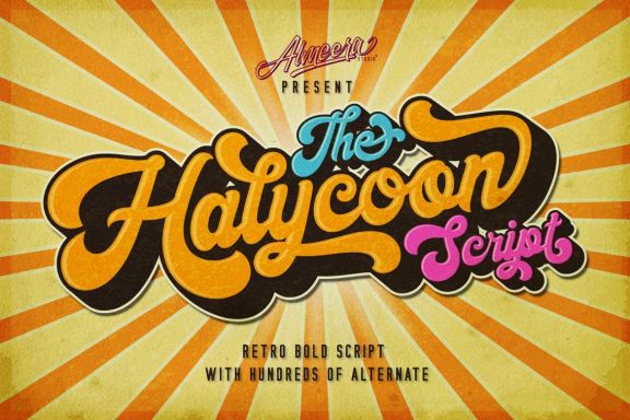 Halycoon Retro Script