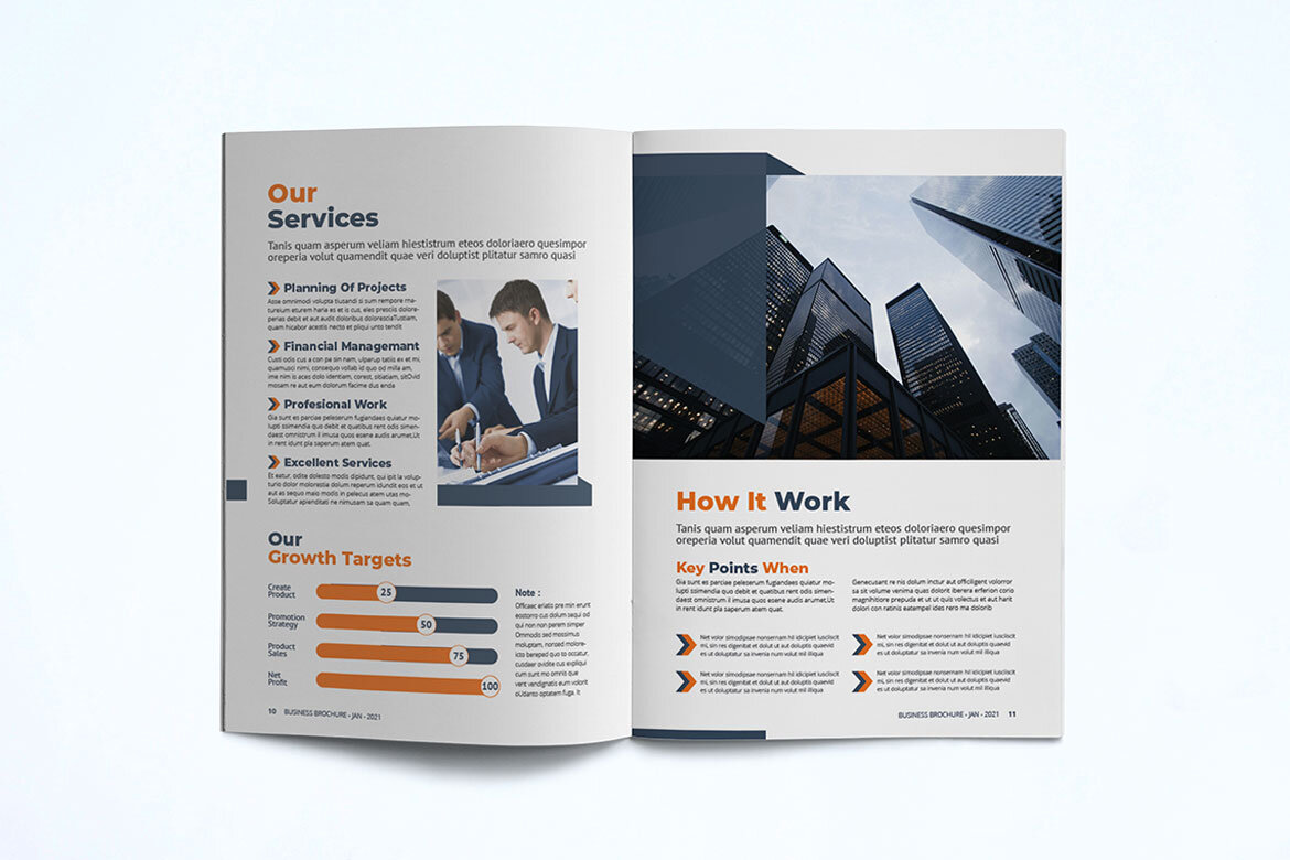 Business Brochure FREE Template - view 9