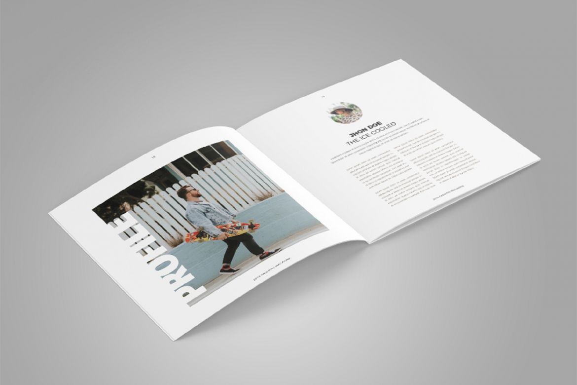 Square Magazine Template - view 5
