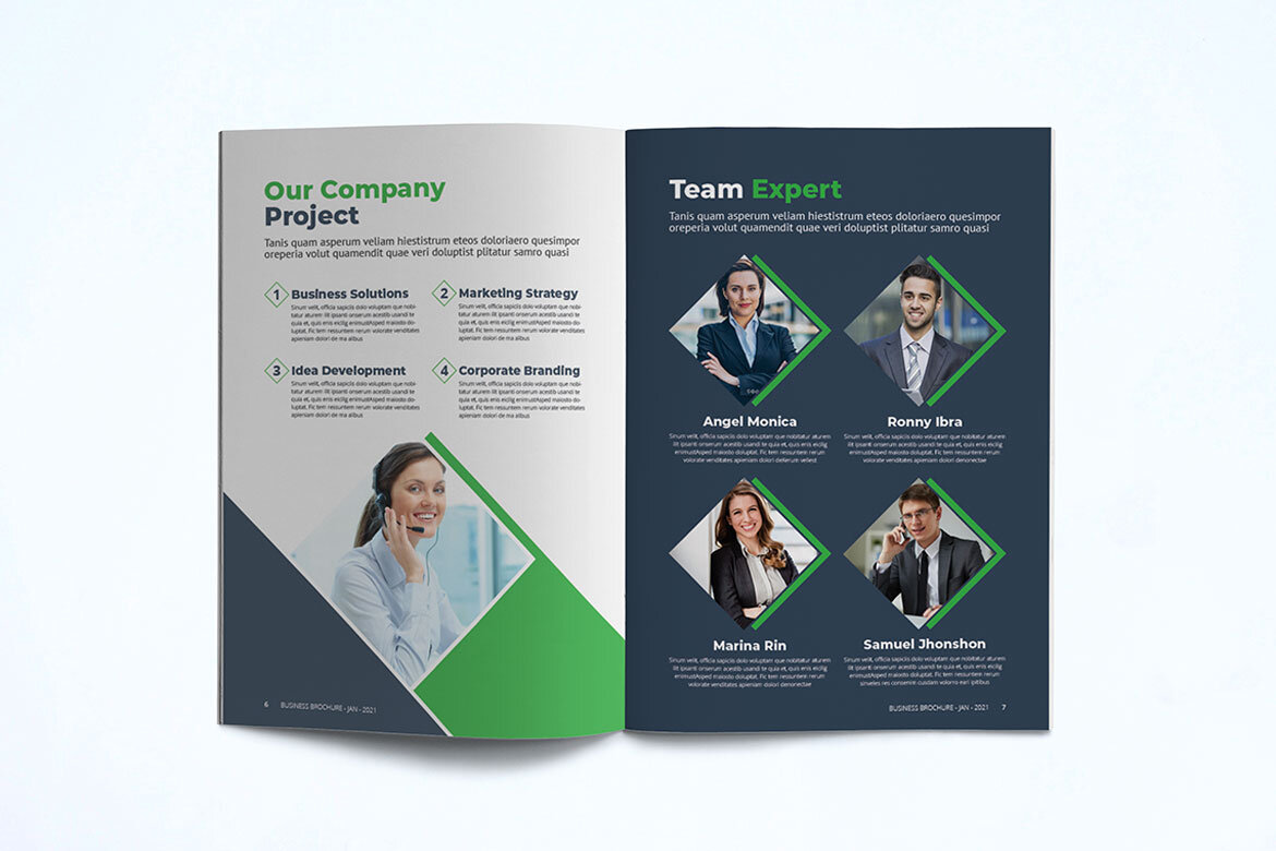 Business Brochure FREE InDesign Template - view 6