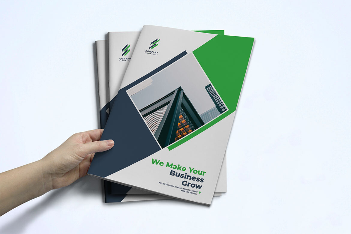 Business Brochure FREE InDesign Template alternate