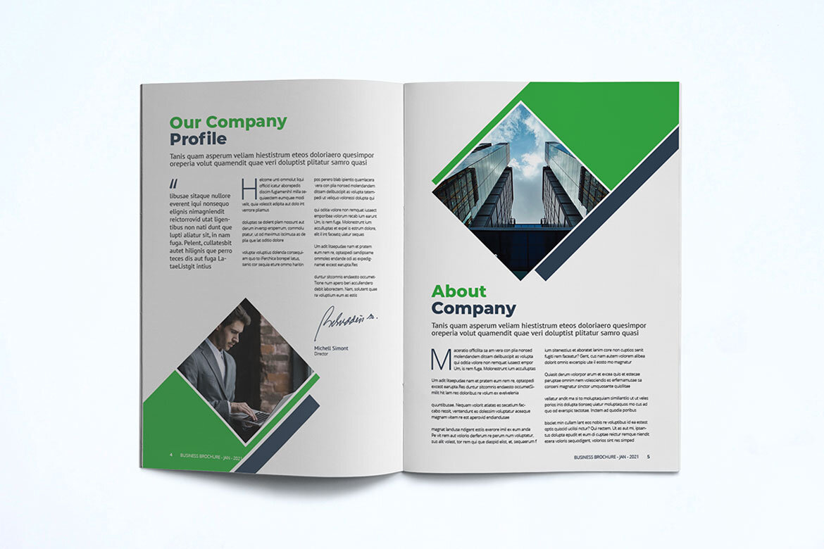 Business Brochure FREE InDesign Template - view 5