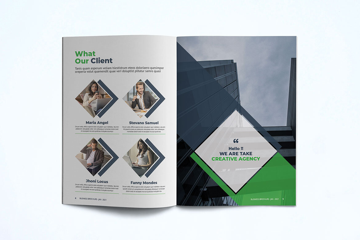 Business Brochure FREE InDesign Template - view 8
