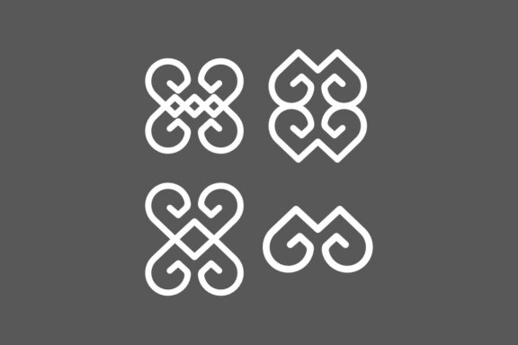 MG and ornaments - Free Logo Shapes