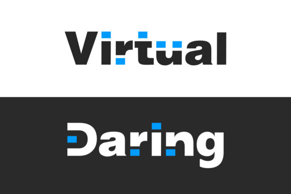 Daring Virtual - Free Text Logo
