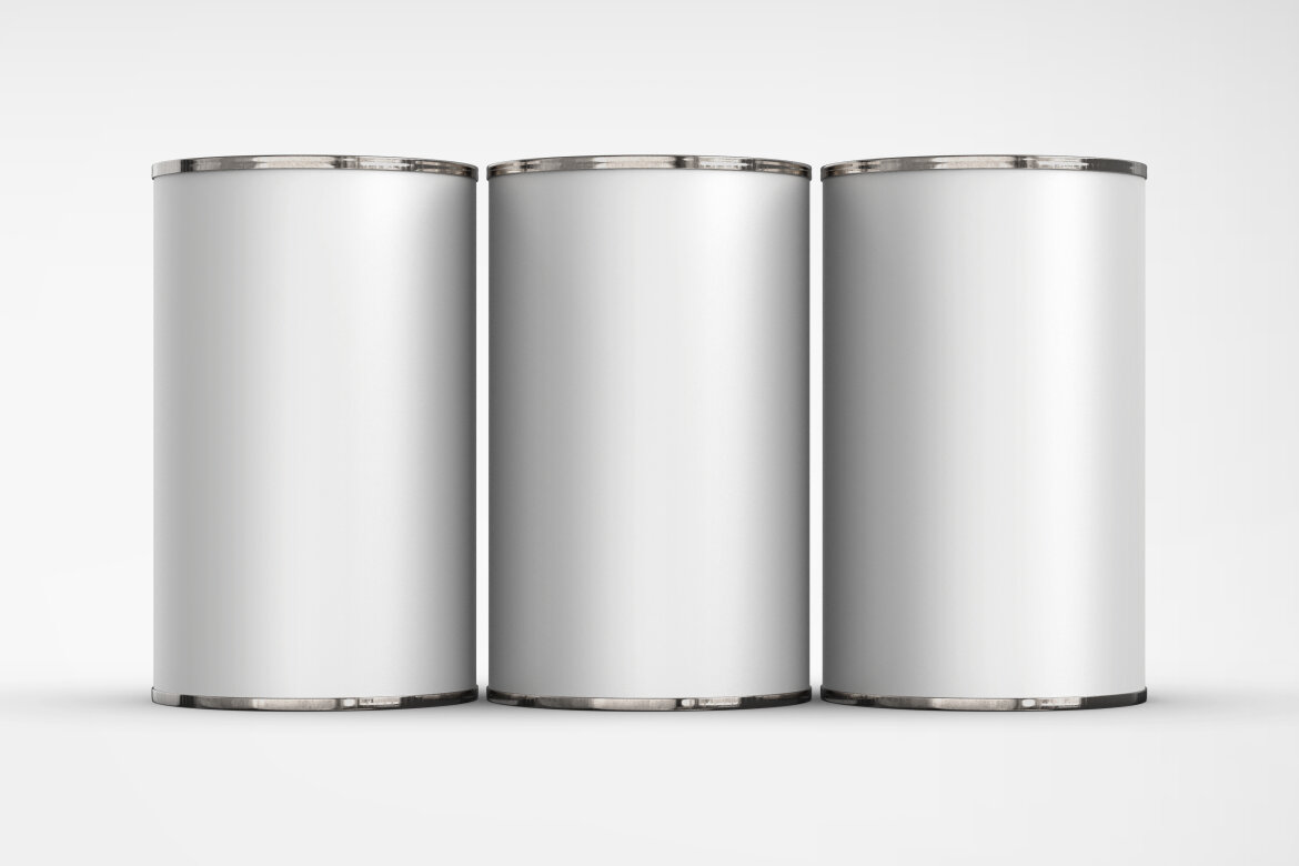 Metallic Tin Can - Free Mockup - view 3