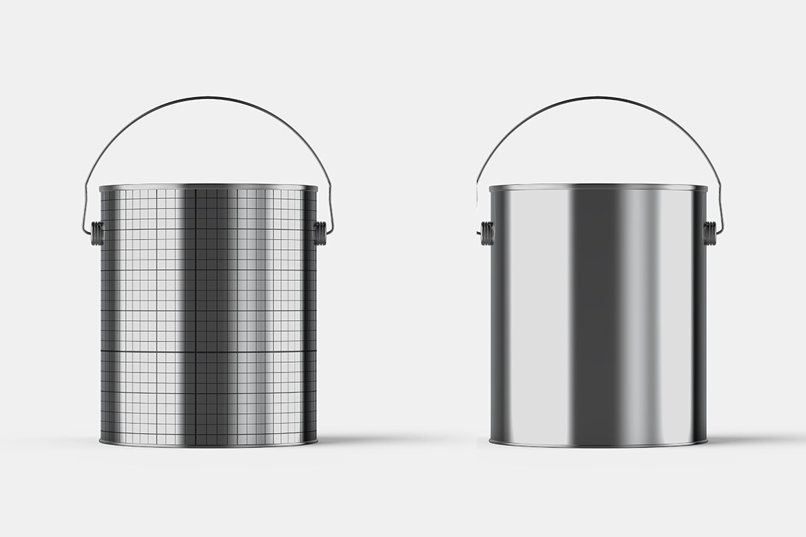 Metallic Paint Bucket - Free Mockup alternate