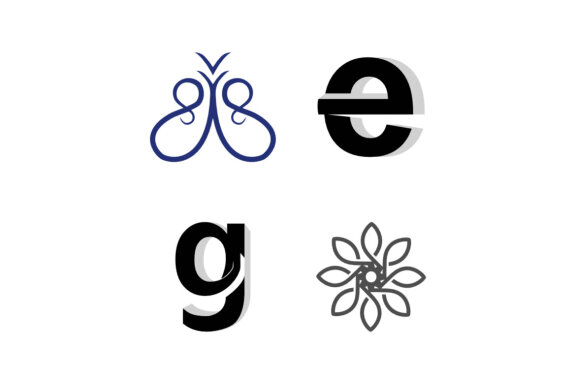 g e SS flower - Free Logo Shapes