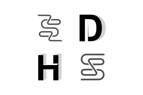 SS monogram - Free Logo Shapes