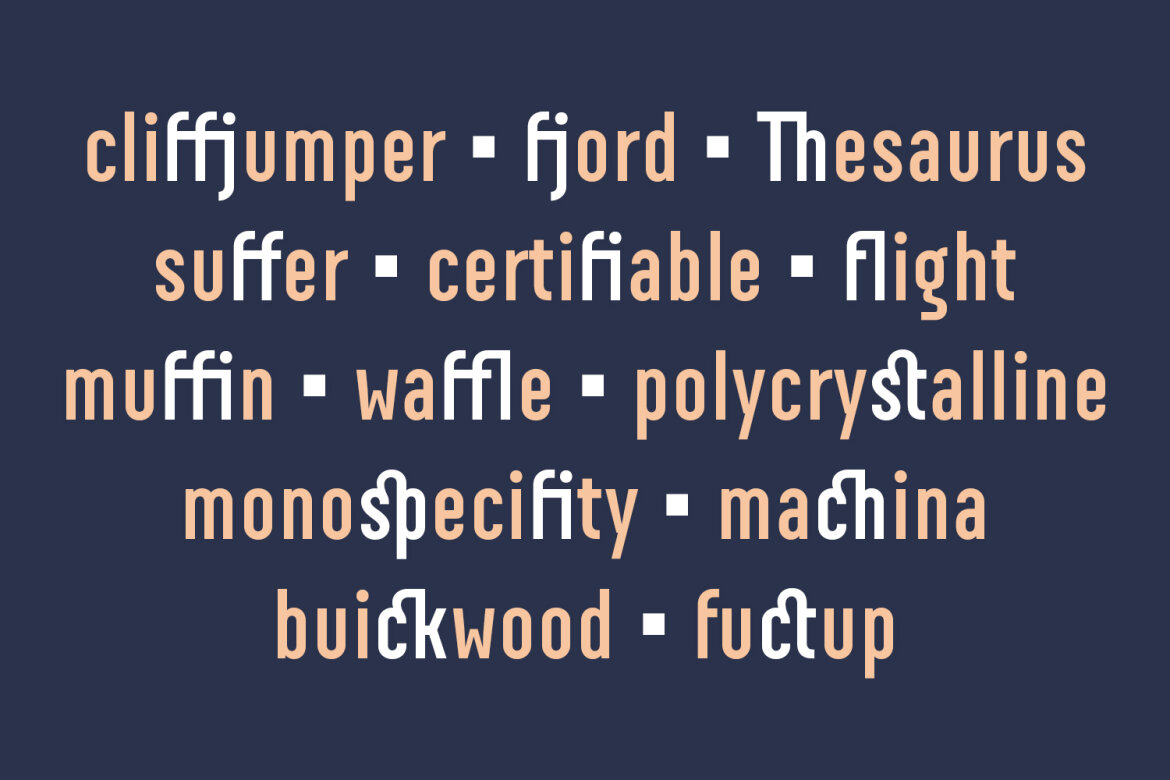 Boscha Condensed FREE Sans Font - view 5