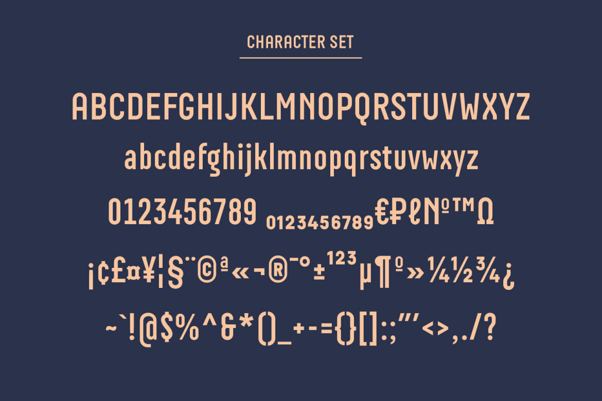 Boscha Condensed FREE Sans Font alternate