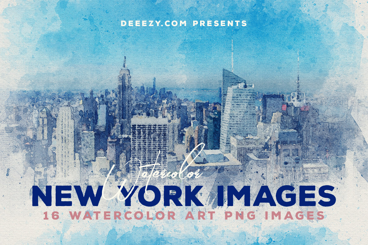 New York - 16 Free Watercolor Images - view 3
