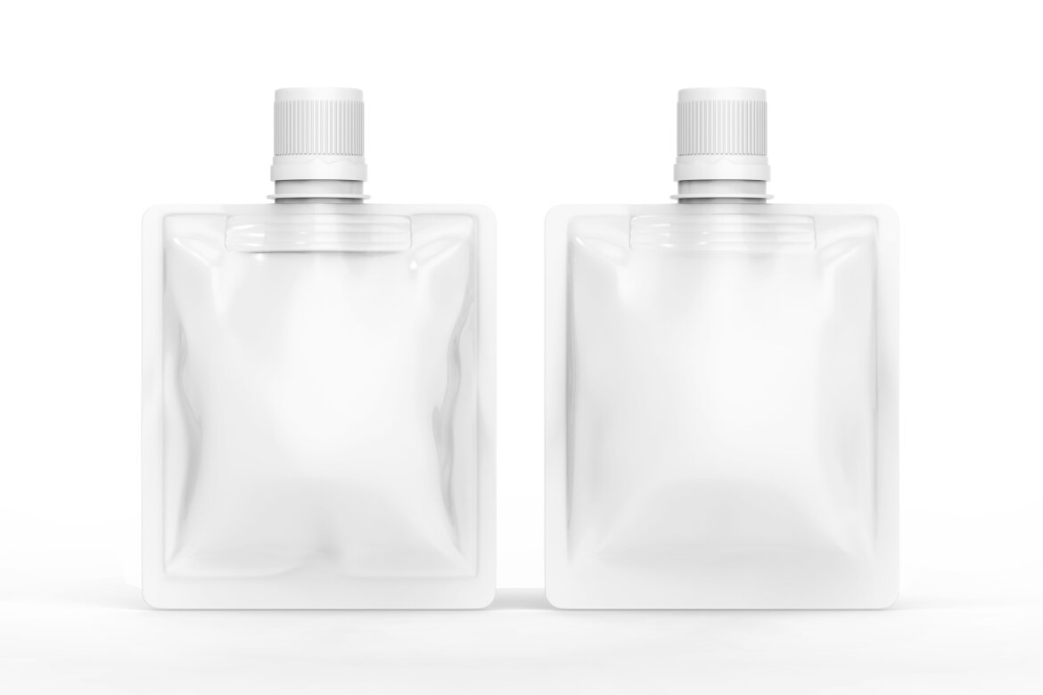 Plastic or foil packaging doybag FREE mockup alternate