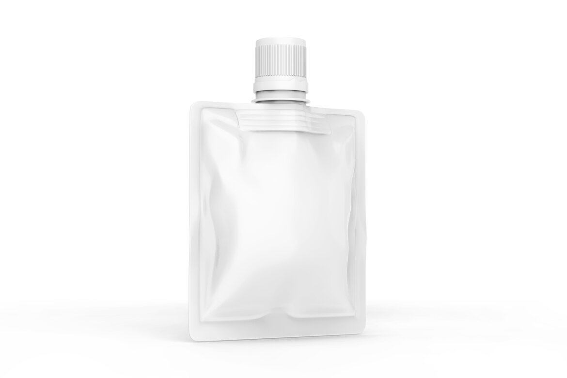 Plastic or foil packaging doybag FREE mockup - view 3