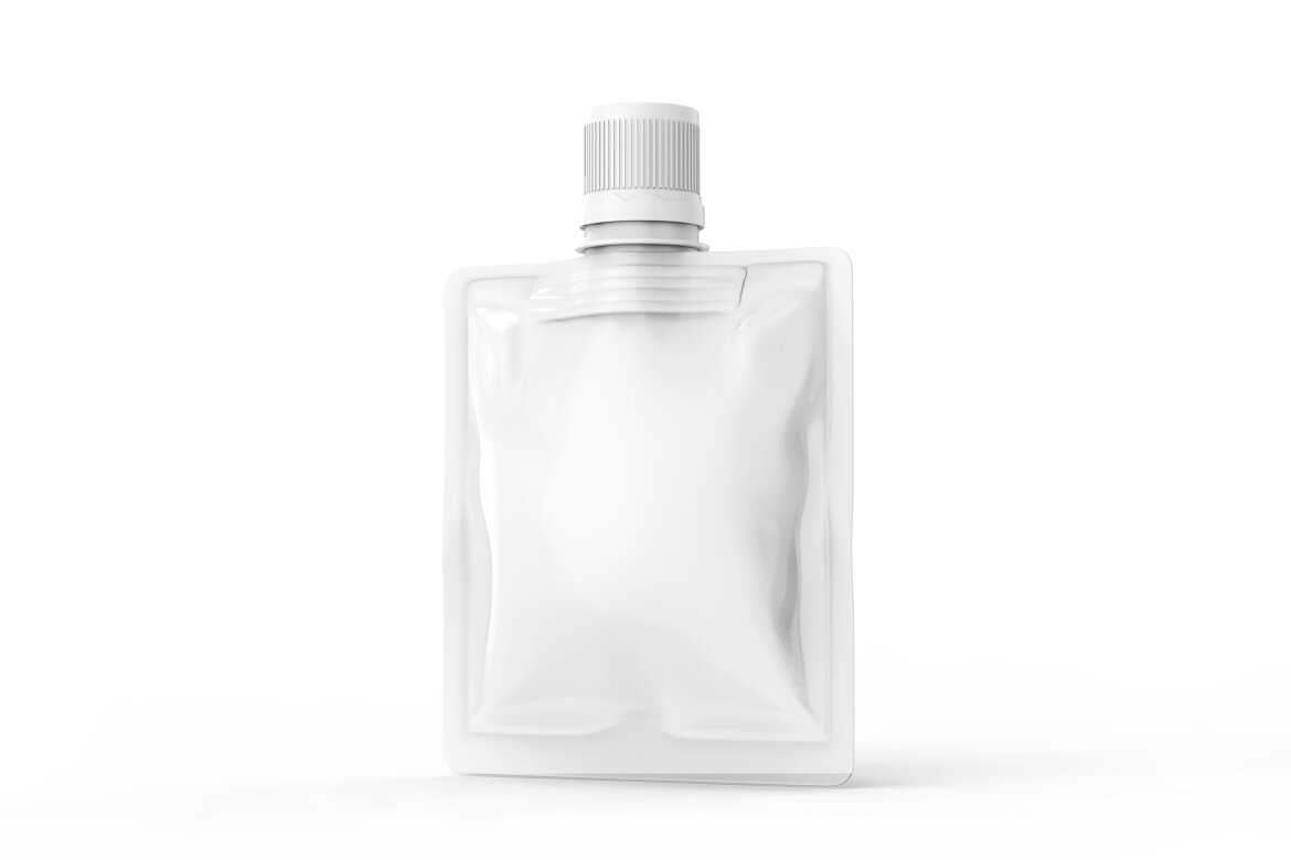 Plastic or foil packaging doybag FREE mockup - view 3