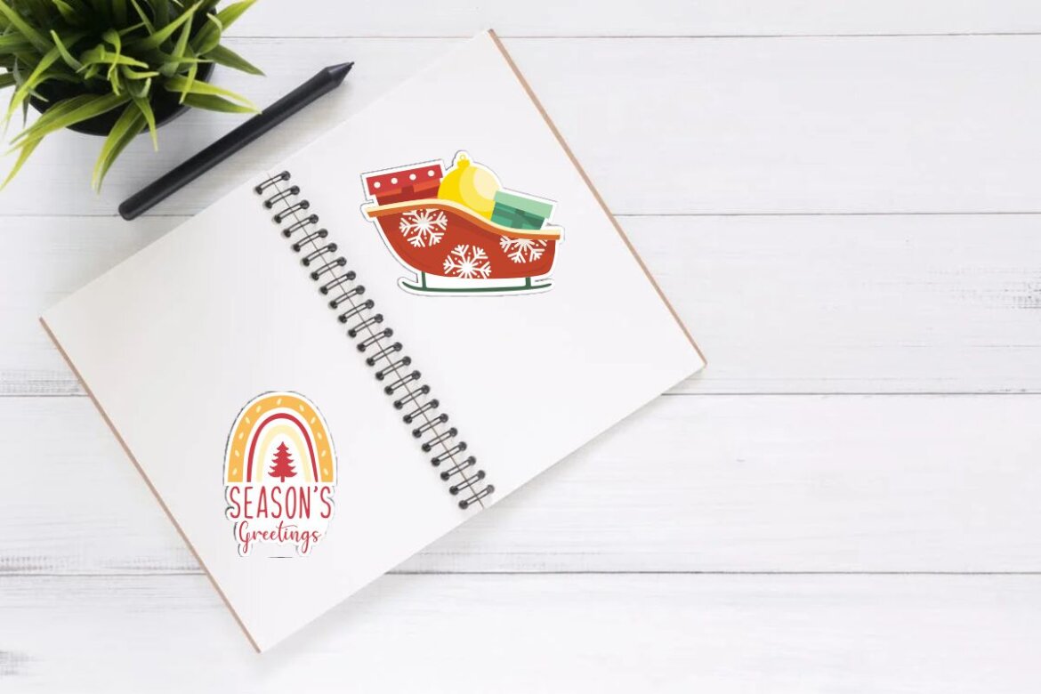 Free Christmas Stickers For Gift And Packaging alternate