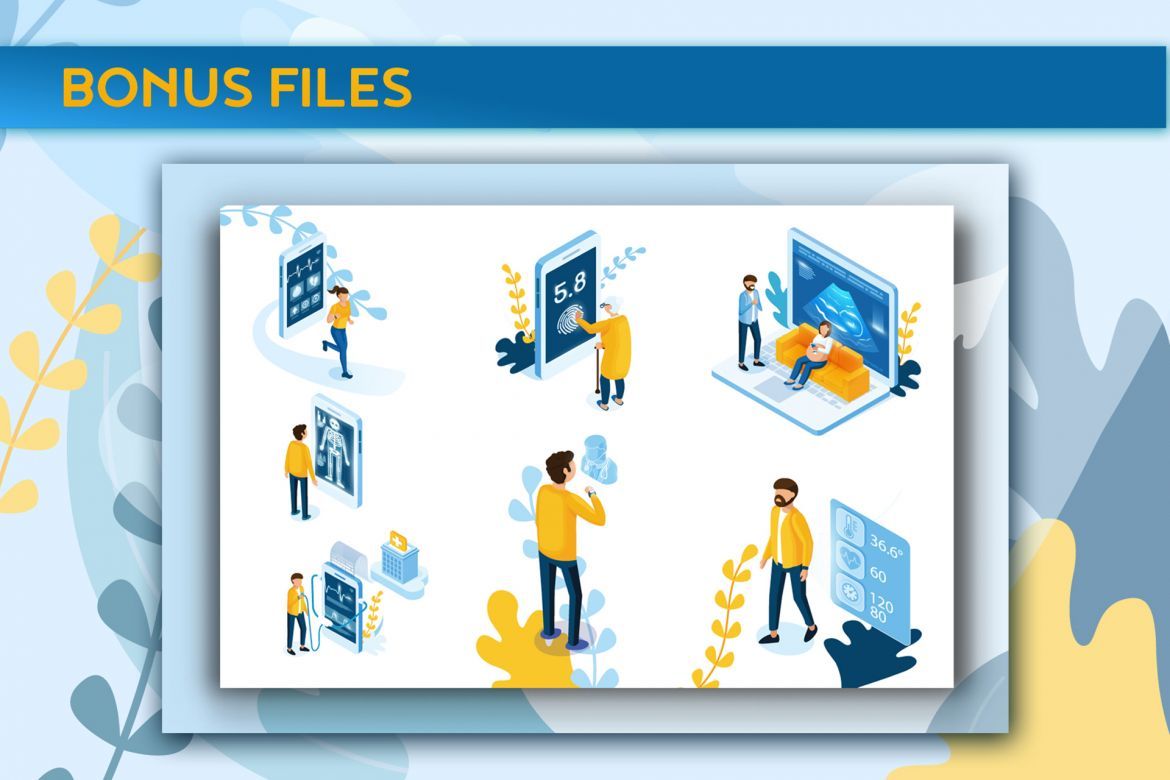 Online Doctor Isometric Design - view 3