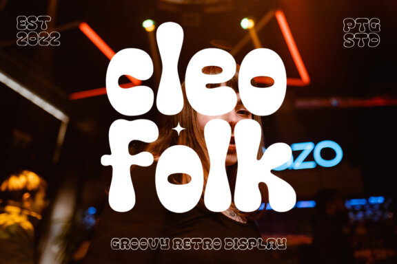 Cleo Folk | Groovy FREE Demo Font