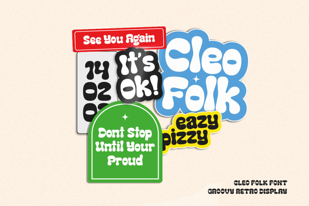 Cleo Folk | Groovy FREE Demo Font alternate