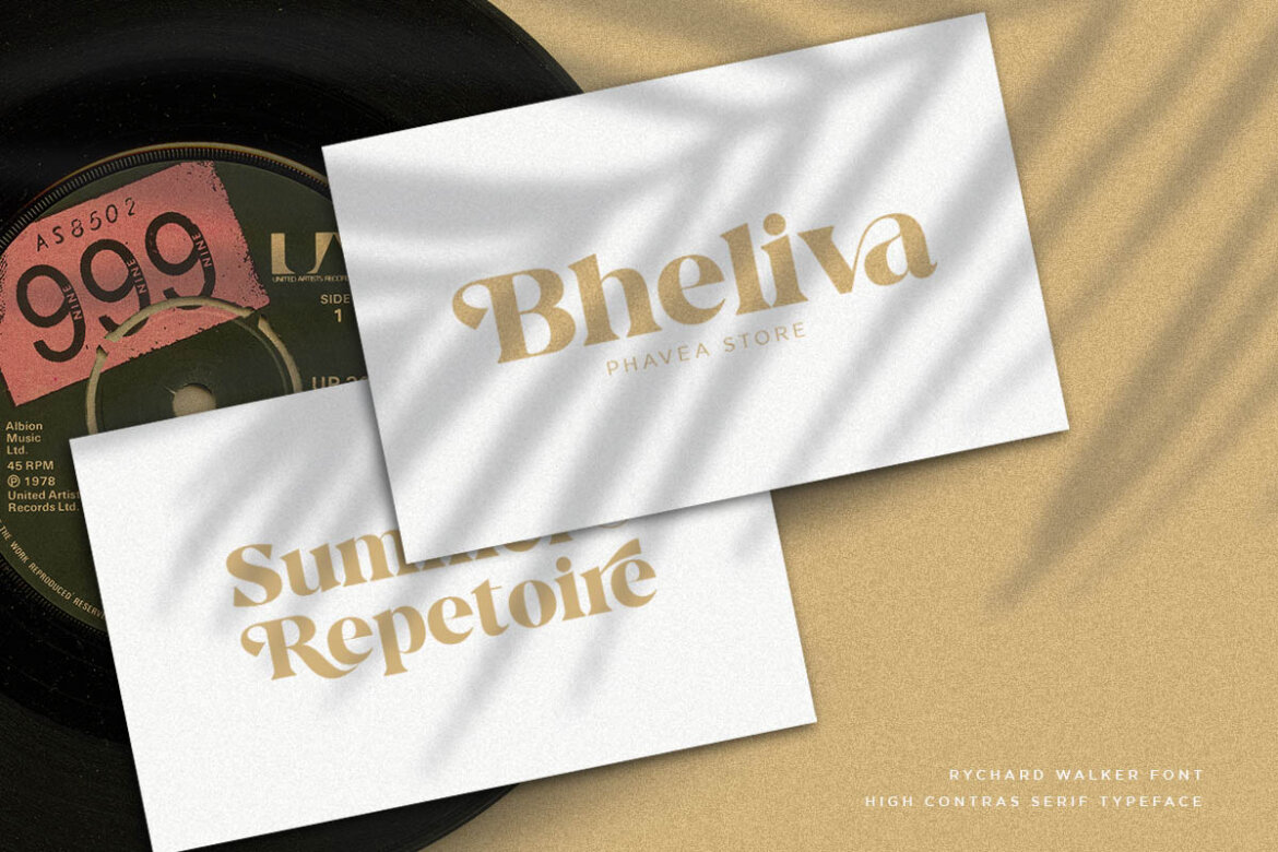 Rychard Walker | Free DEMO Serif Font - view 4