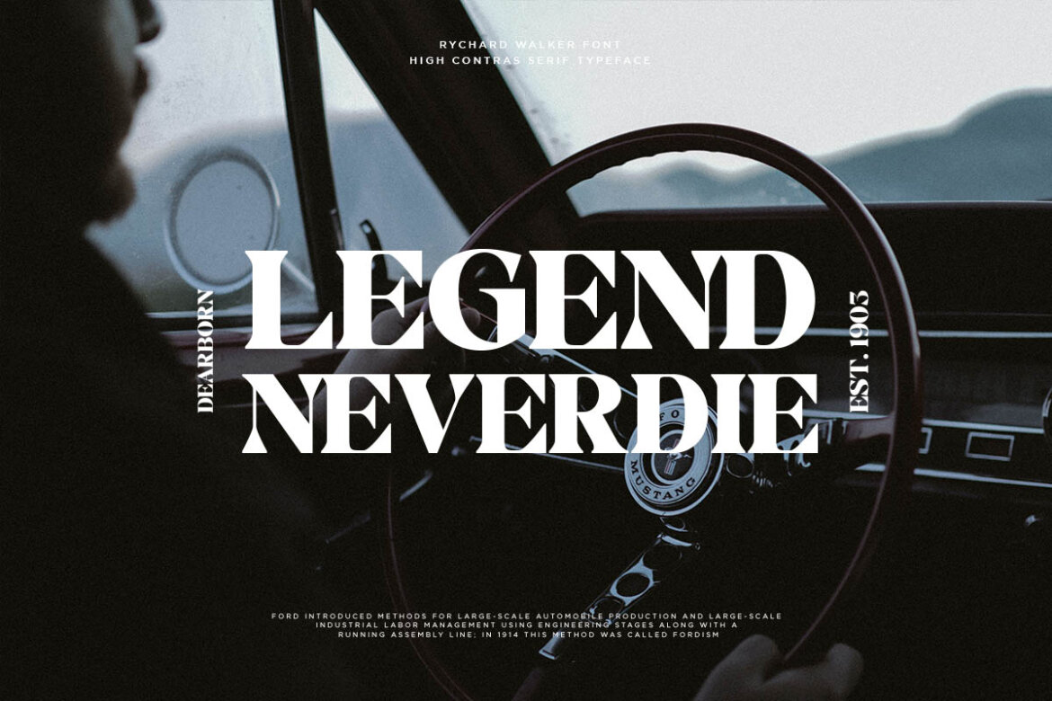 Rychard Walker | Free DEMO Serif Font - view 3