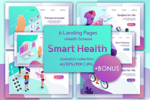 Smart Health Isometric Design