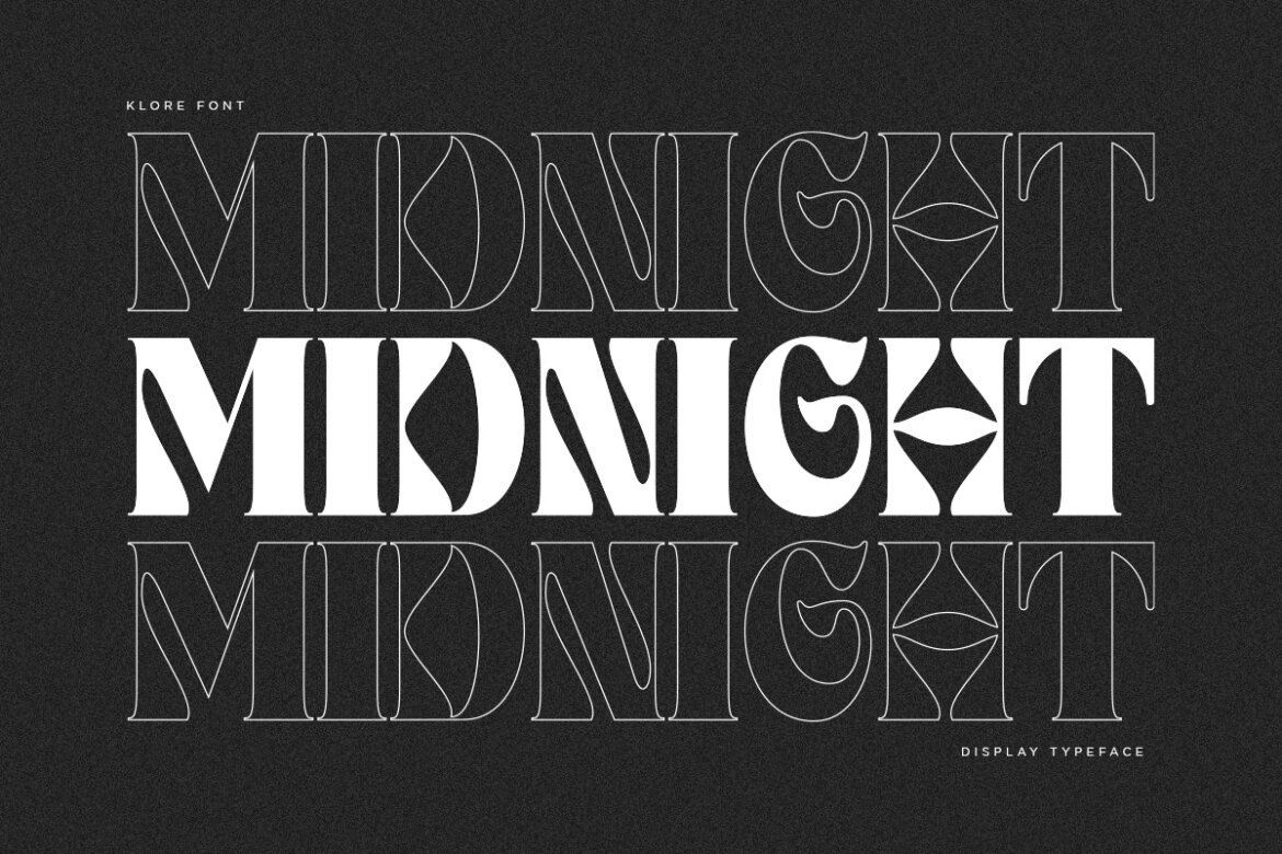 Klore | Free DEMO Font - view 4