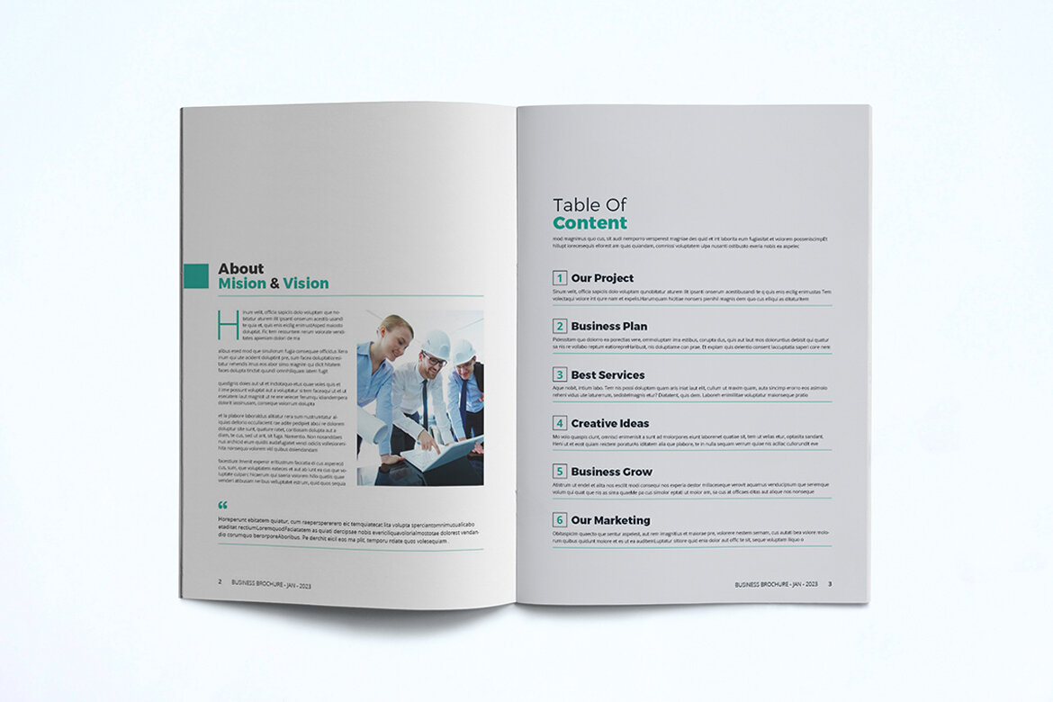 Free Business Brochure Template - view 3