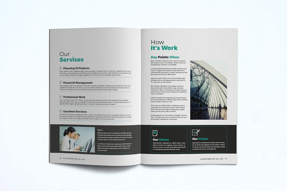 Free Business Brochure Template - view 9