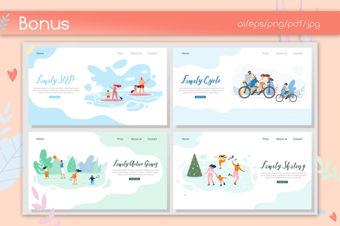 Family Activity Flat Collection alternate