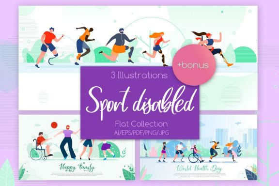 Sport Disabled Flat Collection